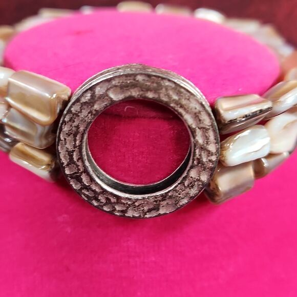 🩵Premier "Sandstone" Multistrand Beaded Bracelet - Picture 8 of 12